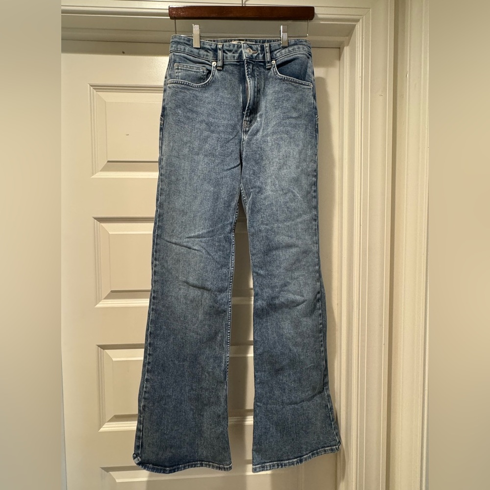 free people flare denim jeans